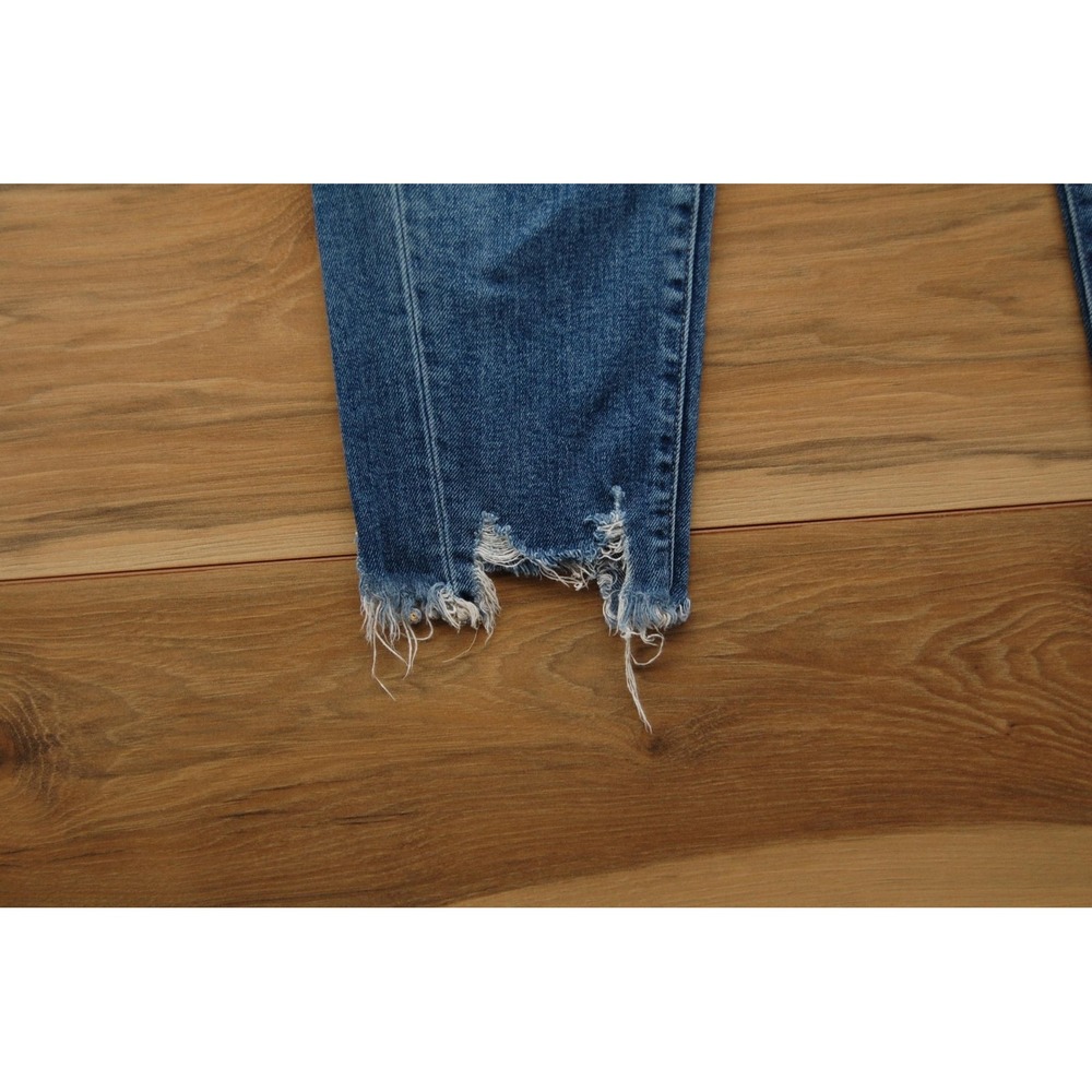 Flying Monkey Jeans‎ Womens 26 Blue High Rise Distressed Raw Hem Ankle F4068 - Picture 4 of 15